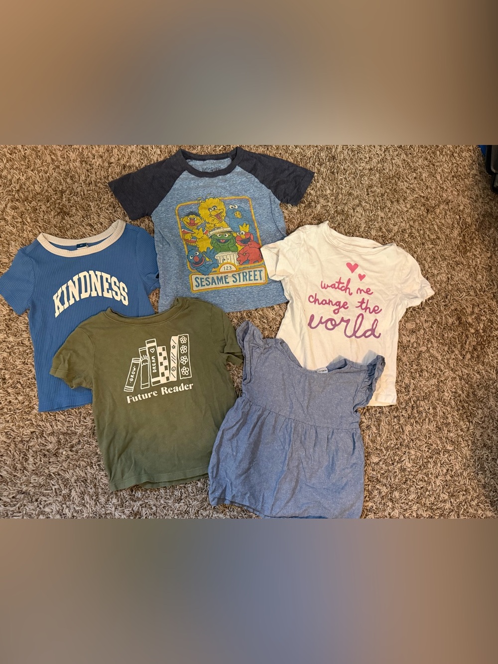 Lot of 3T Toddler Girls Short-Sleeve Shirts